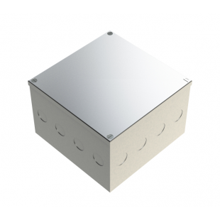 150mm x 150mm x 100mm Galvanised Adaptable Box With Knockouts